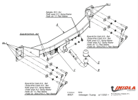 Прицепное устройство (фаркоп) Porsche Cayenne 957 (2007-2010) W031