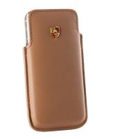 Кожаный чехол для iPhone 5 Porsche Case for iPhone 5, Cognac, артикул WAP0300150E