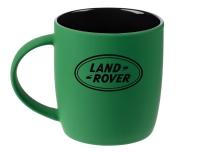 Фарфоровая кружка Land Rover Logo Mug, Soft-touch, 350ml, British Green/Black, артикул LGMA254GNA