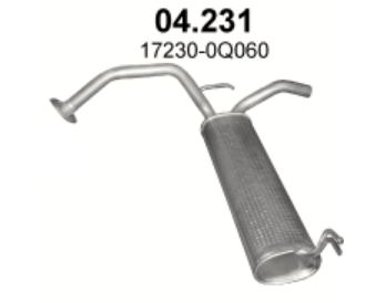 Глушитель Citroen C1 (2014-) 4231