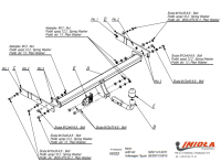Прицепное устройство (фаркоп) Volkswagen Tiguan (2007-2016) W033