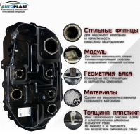 Бак топливный Mitsubishi Outlander (2003-2007) PFT-07LMO4A