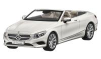 Модель Mercedes-Benz S-Klasse, Cabriolet, Scale 1:43, White, артикул B66960353