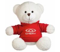 Мягкая игрушка медвежонок Chery Plush Toy Teddy Bear, White/Red, артикул FKTDCHWR