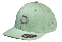Детская бейсболка Mercedes Children's Golf Cap, Flat Brim, Green, by PUMA, артикул B66450384 Детская бейсболка Mercedes Children's Golf Cap, Flat Brim, Green, by PUMA, артикул B66450384