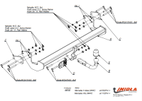Прицепное устройство (фаркоп) Mercedes Vito W447 (2014-2023) M050