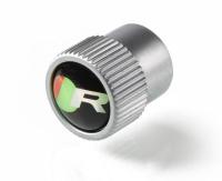 Набор колпачков для колесных вентилей Jaguar Valve Stem Marcue Caps, R-Type Logo, артикул C2D54162