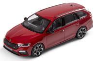 Модель автомобиля Skoda Octavia Combi A8 RS, Scale 1:43, Velvet Red, артикул 5E7099300AF3P