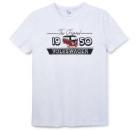 Мужская футболка Volkswagen T1 Bulli Heritage T-Shirt, Men's, White, артикул 7E2084200A