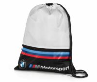 Спортивная сумка-мешок BMW M Motorsport Sports Bag, White/Black, артикул 80282461128