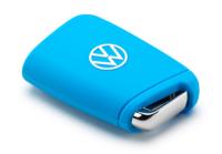 Силиконовый чехол для ключа Volkswagen Key Cover, Golf 7 (MQB), Light Blue, артикул 000087012AN3H1