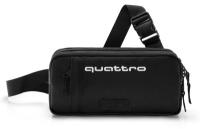 Сумка на пояс Audi quattro Hip Bag, Unisex, black, NM, артикул 3152100200