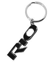 Металлический брелок с кольцом Kia Rio Metall Keyring, Silver-Black, артикул R8480AC506KB