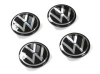 Динамические крышки ступицы колеса Volkswagen New Logo, набор из 4-х штук, артикул 000071213D Динамические крышки ступицы колеса Volkswagen New Logo, набор из 4-х штук, артикул 000071213D