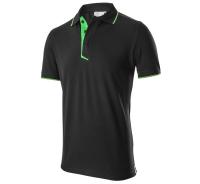 Мужская рубашка-поло Skoda Polo Shirt, Men's, Essential Collection, Black/Green, артикул 000084230G041
