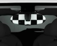 Крышка внутреннего зеркала заднего вида MINI Interior Rear View Mirror Housing Cover Cap Chequered Flag, артикул 82252336854