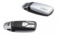 Пластиковая крышка для ключа Audi Key Cover, Chrome, Floret Silver Metallic, артикул 8W0071208BZ7G Пластиковая крышка для ключа Audi Key Cover, Chrome, Floret Silver Metallic, артикул 8W0071208BZ7G