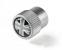 Набор колпачков для колесных вентилей Jaguar Valve Stem Marcue Caps, Black Jack Logo NM, артикул C2D60780