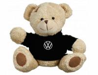 Мягкая игрушка медвежонок Volkswagen Plush Toy Teddy Bear, Beige/Black, артикул FKTDVWBB