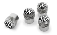 Набор колпачков для колесных вентилей Volkswagen Valve Dust Caps, Rubber/Metall, артикул 000071215D