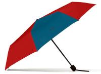 Складной зонт MINI Foldable Umbrella, Contrast Panel, Chili Red/Island Blue, артикул 80235A0A682