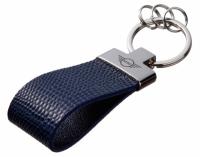 Кожаный брелок MINI Premium Leather Keychain, Metall/Leather, Blue/Blue, артикул FKBRLBPMI Кожаный брелок MINI Premium Leather Keychain, Metall/Leather, Blue/Blue, артикул FKBRLBPMI