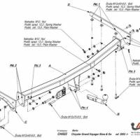 Прицепное устройство (фаркоп) Chrysler Grand Voyager (2000-2007) CH022
