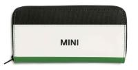 Мини кошелек MINI Wallet Tricolour Block, Black/White/British Green, артикул 80215A0A717 Мини кошелек MINI Wallet Tricolour Block, Black/White/British Green, артикул 80215A0A717