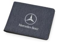 Компактный кошелек Mercedes-Benz Logo Wallet Compact, RFID-protection, Dark Blue, артикул B669A2522