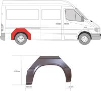 Арка задняя левая Mercedes Sprinter W901-905 (1995-2006) 3546590