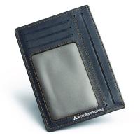 Кожаная обложка для документов Mitsubishi Leather Document Wallet, SM, Dark Blue/Grey, артикул FKW2200M