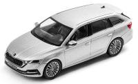 Модель автомобиля Skoda Octavia Combi A8, Scale 1:43, Silver Brilliant Metallic, артикул 5E7099300A7W