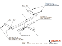 Прицепное устройство (фаркоп) Seat Alhambra (2010-) W038