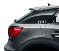 Декоративная пленка-наклейка на кузов - кольца Audi Rings Decals, floret silver, артикул 8W0064317D