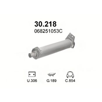 Глушитель Volkswagen Transporter T3 (1980-1992) 30218