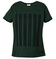 Женская футболка MINI JCW Stripes T-Shirt Women’s, Racing Green, артикул 80142454502