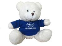 Мягкая игрушка медвежонок Subaru Plush Toy Teddy Bear, White/Blue, артикул FKTD724Blue