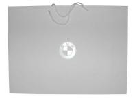 Бумажный подарочный пакет BMW Paper Bag, White, Size L, артикул 80502452052