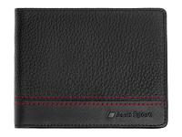 Мужской кожаный кошелек Audi Sport Wallet Leather, Mens, black/red, артикул 3151901200