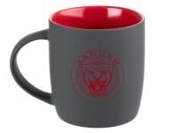 Фарфоровая кружка Jaguar Growler Mug, Soft-touch, 350ml, Grey/Red, артикул JJMA254GYA