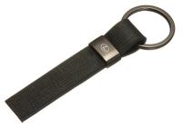 Кожаный брелок Lexus Logo Keychain, Metall/Leather Saffiano, Black/Silver, артикул FKBLRS03L
