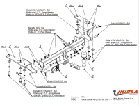 Прицепное устройство (фаркоп) Toyota Corolla E140/150 (2007-2013) T045