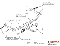 Прицепное устройство (фаркоп) Seat Altea (2004-2015) S013