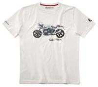 Футболка унисекс BMW Motorrad T-shirt Unisex, R nineT Racer, White, артикул 76618392243