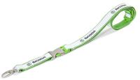 Лента с карабином Skoda Lanyard Motorsport, Green/White, Mod2, артикул 000087610AF