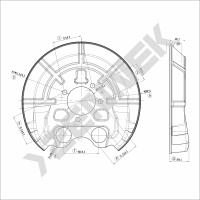 Кожух защитный тормозного диска Opel Signum C (2003-2008) DCD0230