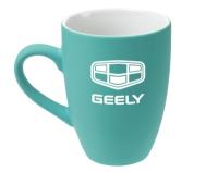 Керамическая кружка Geely Logo Mug, Soft-touch, 320ml, Turquoise/White, артикул GLA2587T