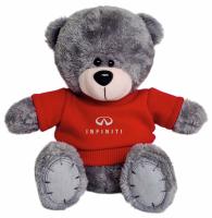 Мягкая игрушка медвежонок Infiniti Plush Toy Teddy Bear, Grey/Red, артикул FKTDINGR