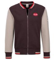 Мужская куртка-бомбер Audi Heritage Sweatjacket, Mens, Brown, артикул 3131800302