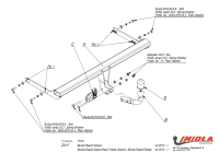 Прицепное устройство (фаркоп) Skoda Rapid (2012-) Z017